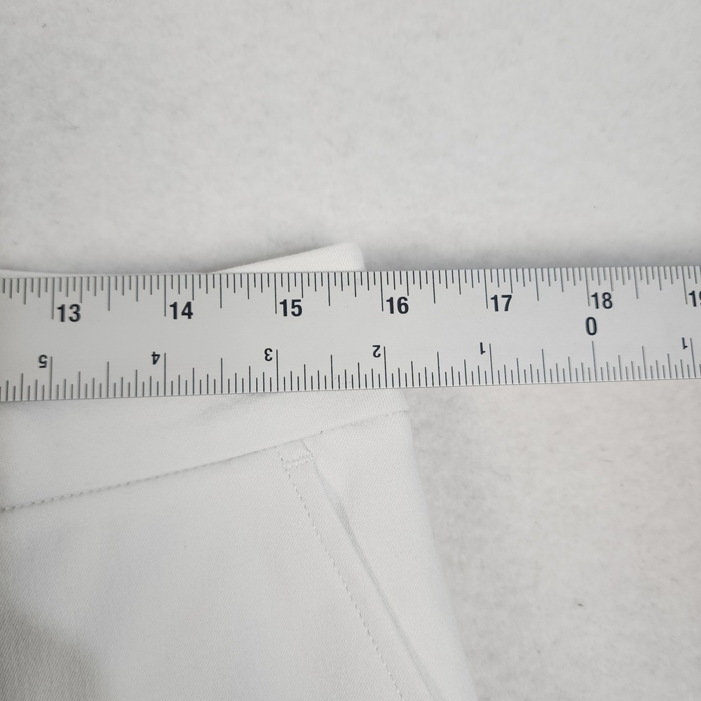 SPANX On-The-Go Ankle Slim Straight Pants Womens Large White High Rise Casual - Picture 3 of 6